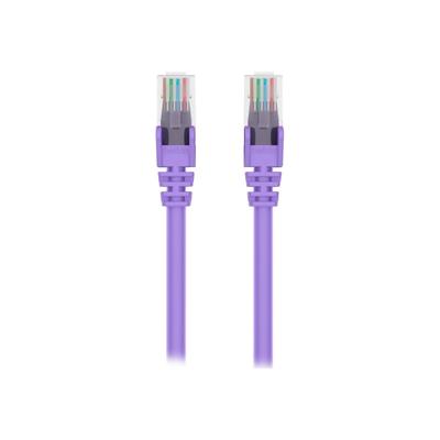 Belkin - Patch Cable - Rj-45 (M) To Rj-45 (M) - 6 In - 0.2 In - Utp - Cat 6 - Molded, Snagless, Stranded - Purple
