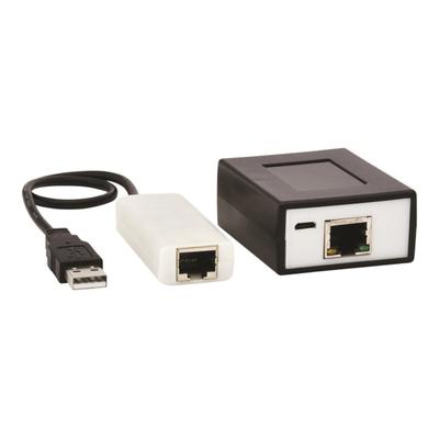 Tripp Lite Usb Over Cat5/cat6 Extender Kit 4-Port With Power Over Cable - Usb 2.0, Up To 164 Ft(50 M), Black - Usb Extender - Usb, Usb 2.0 - Over Cat 5/6