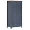Hill – armoire à 2 portes grise 89x50x170 cm, meubles de chambre à coucher en bois de pin, ameublement de maison, rangement de vêtements