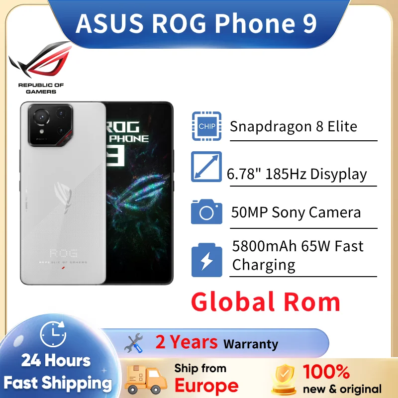 ASUS-Smartphone ROG Phone 9 5G, Snapdragon 8, Elite Global Dean, 6.78 