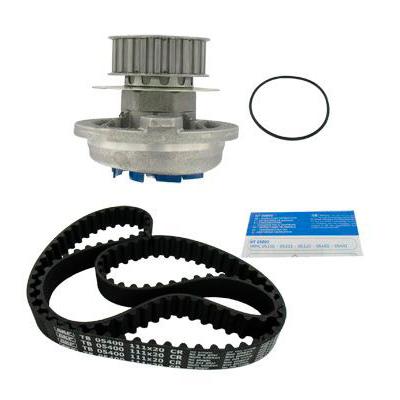 SKF Wasserpumpe + Zahnriemensatz OPEL,VAUXHALL VKMC 05401 90410014,VKPC85407,R1160018 Wasserpumpe + Zahnriemenkit 90220568,1334008,636560,636565 Image