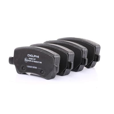 DELPHI Bremsbelagsatz FORD,VOLVO,LAND ROVER LP2008 30794554,1459450,6G912M008AA 6G912M008FB,LR043285,30671575,30675174,1655233,1916606,LP2008,LR027129 Image