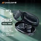 Sansui W65 Audio spaziale Auricolari Bluetooth 5.4 ENC Cuffie Bluetooth con cancellazione del rumore sull'orecchio Cuffie wireless OWS con APP