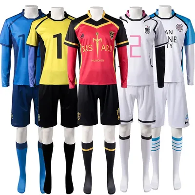 Blue Lock Kaiser Ness Isagi Kurona Hiori Cosplay Football Uniform Wig Bastard Munchen Jersey