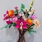 2025 NEW Romantic Pretty Pink Flower Bouquet Building Blocks Creative Home Decoration Kids