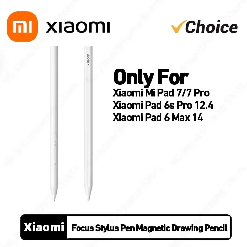Xiaomi Focus Stylus Pen For Xiaomi Pad 7 / 7Pro Mi Pad 6s Pro 12.4 Tab 8192 level Sense Magnetic Drawing Writing Pencil