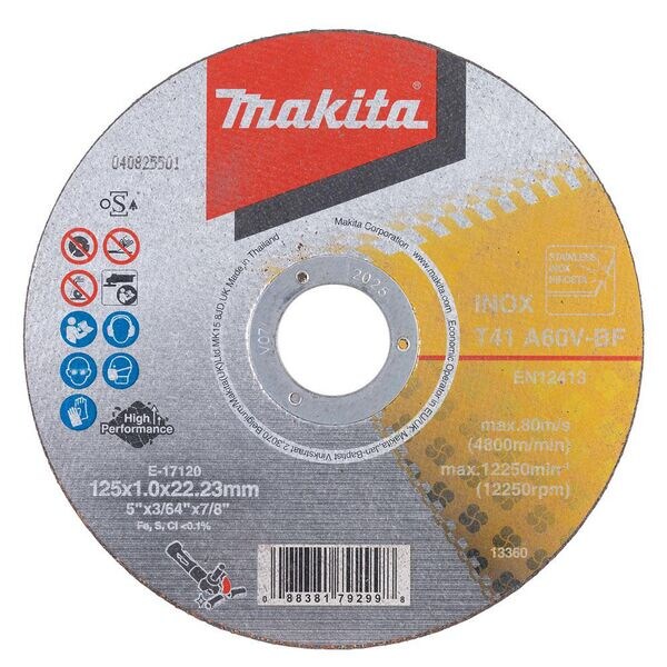 makita Trennscheiben-Set »E-17120-12« 12.5 cm silber Image