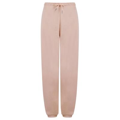 Sweatpants Bebo High Waisted Brushback Fleece Cuffed Joggers in Pink - Amara Reya / 12 - Tokyo Laundry