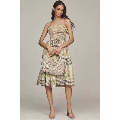 Maeve Strapless A-Line Midi Dress