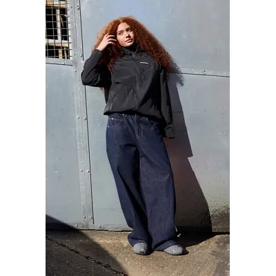 iets frans. Tayo Waterproof Shell Jacket - Black M at Urban Outfitters