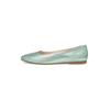 Ballerina HENRY STEVENS "Audrey B Businessschuh", Damen, Gr. 38, grün (mint), Leder, elegant, Schuhe, Damen Halbschuhe Leder handgefertigt, Slipper