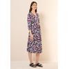 Blusenkleid CECIL, Damen, Gr. M (40), US-Größen, weiß (vanilleweiß), Web, 100% Baumwolle, bedruckt, casual, normal knielang, V-Ausschnitt, 3/4-Ärmel Bündchen, Kleider, knielang
