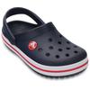 Clog CROCS "Crocband Clog", Kinder, Gr. 24, blau (navy, rot), Croslite, casual, Schuhe, Sandale, Sommerschuh, Badeschuh mit Lüftungsöffnungen