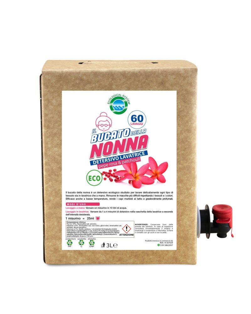 Bucato della nonna detersivo lavatrice - Tutochimica 3 l