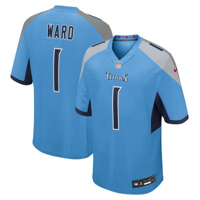 Tennessee Titans NFL 2025 Draft First Round Pick Nike Game Heimtrikot - Schlacht blau - Cameron Ward - Herren Image