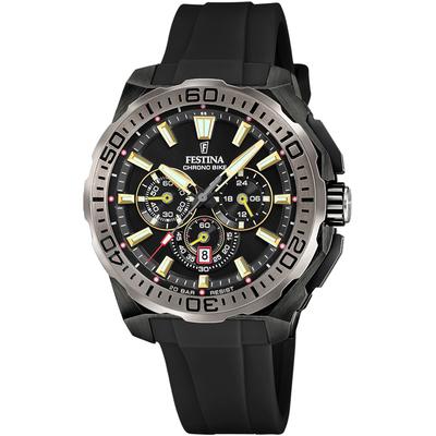 Chronograph FESTINA "Chrono Bike 2025", schwarz, Armbanduhren, Herren, Quarzuhr, Armbanduhr, Herrenuhr, analog, Tag, Stoppfunktion Image