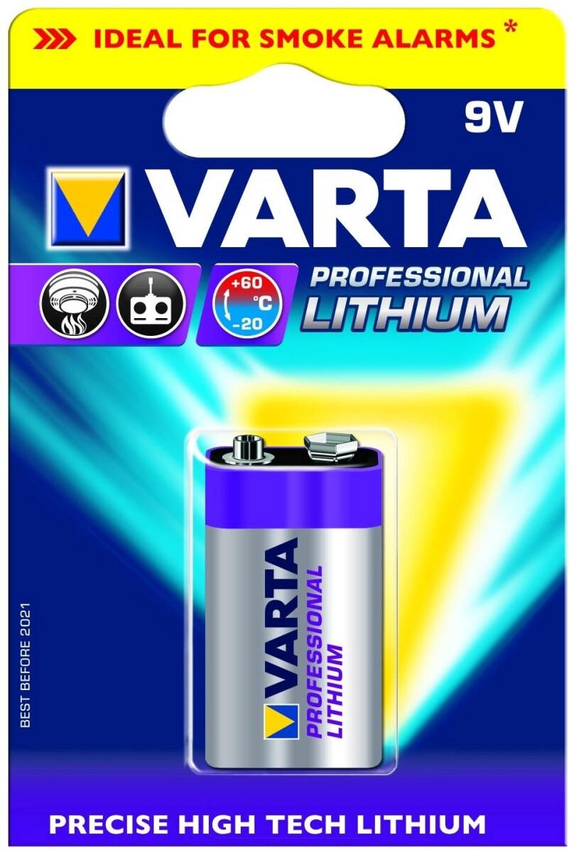 Varta Batterie 9V (E-Block) 1200mAh Packung mit 10 Stück Image