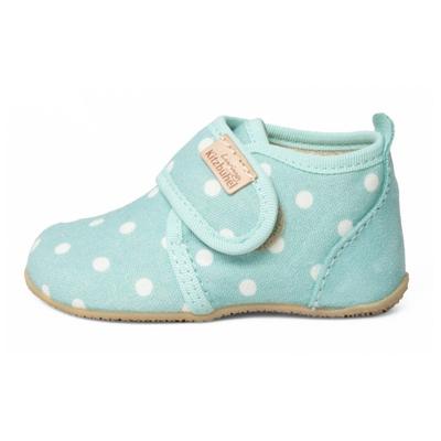 Living Kitzbühel - Kid's Babyklett Pauli Pünktchen - Hüttenschuhe 26 | EU 26 grau Image