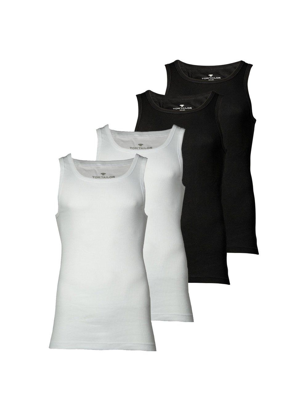 Tom Tailor Unterhemd 4er Pack Herren mehrfarbig, XL Image