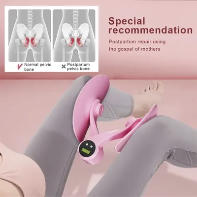 Pelvic Floor Muscle Trainer with Counter Thigh Master Adjustable Leg Exercises Device for Postpartum