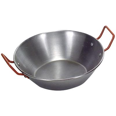 Polierte Eisenpfanne mit Griffen 60 cm. Image