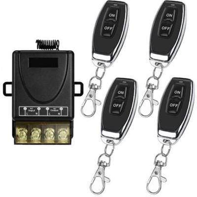 Ymyny - 433 MHz Drahtloser Fernbedienungsschalter, ac 220 v 230 v, 30 a, Relaisempfänger und 4 Image