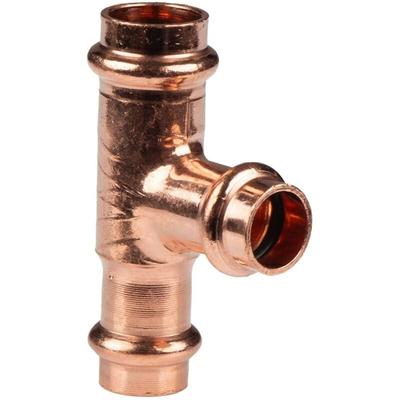 Frabo - Kupfer Pressfitting T-Stück reduziert 18 x 15 x 15 mm V+M-Kontur dvgw Image