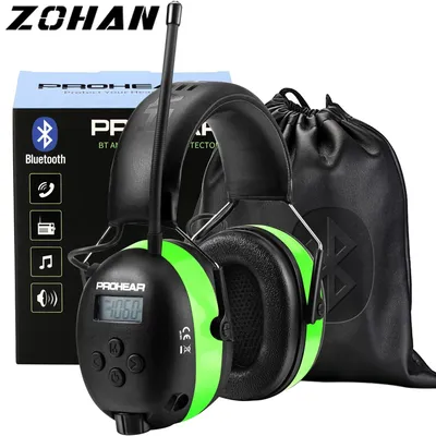 ZOHAN Kopfhörer Electronic 5.0 Bluetooth-Ohrenschützer industrieller Gehörschutz für Musik Rauschunterdrückung Professionell wiederaufladbar Image