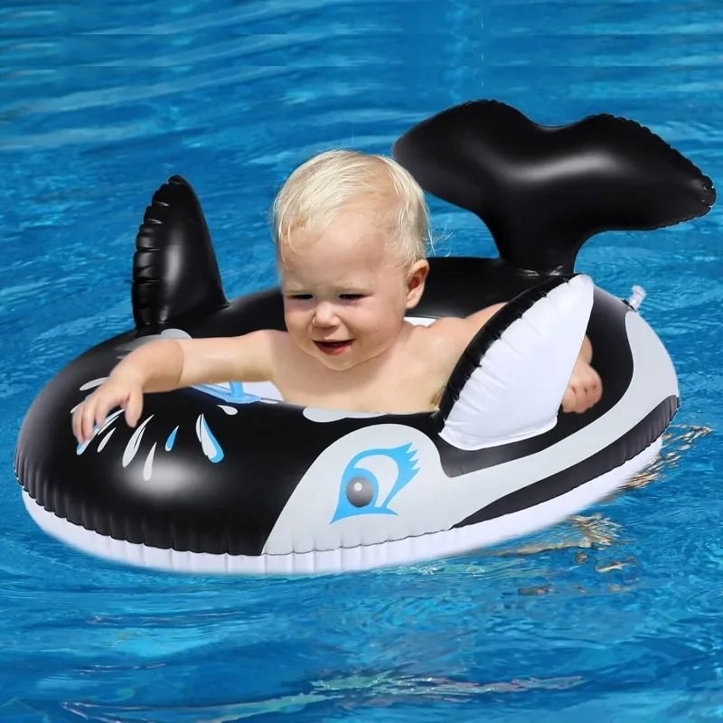 Shark Aufblasbare Pool Spielzeug Cartoon Tiere Form Schwimmen Schwimm Sitz Baby Kleinkind PVC Aufblasbare Schwimmen Ring Outdoor Wasser Spielzeug Image