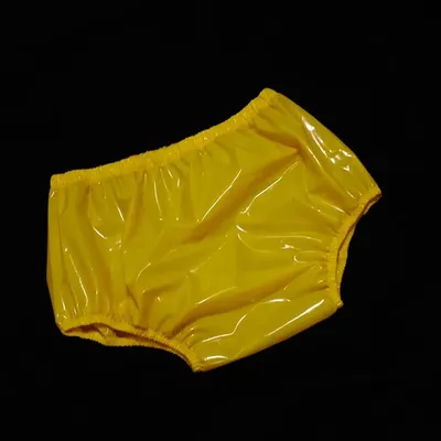 Kunststoff-Slip, Anti-Windel, ABDL, große Größe, lockere, breite Ausrüstung, Inkontinenz-Windel, hohe Taille, Kunststoff-Unterwäsche, PVC, transparente Hose Image