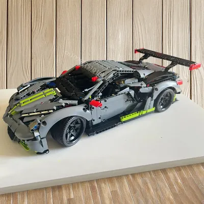 NEUE Technologie Corvette C8.R Super Racing Auto Modell Bausteine DIY Geschwindigkeit Champions Image
