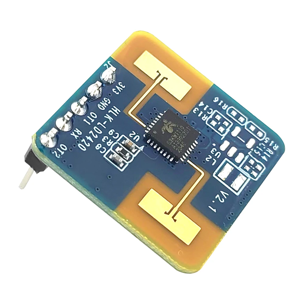 LD2420 Radarmodul Menschliches Bewegungssensormodul 24 GHz Unterstützung GPIO UART Schnittstelle Low Power Smart Sensor 5PIN Image