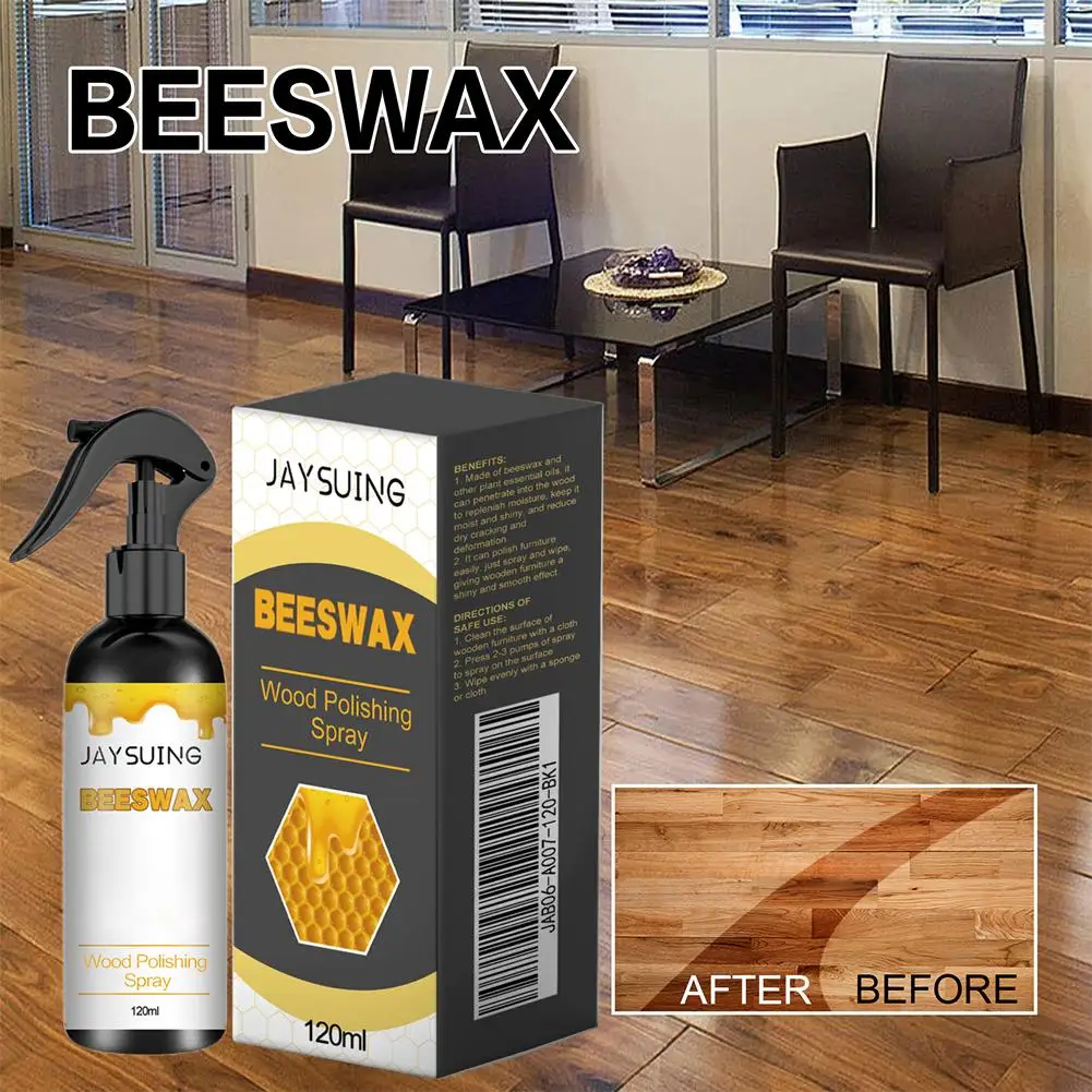 120ML Möbel Bienenwachs Spray Holz Möbel Polnisch Wasserdicht Gewürz Bienenwachs Holz Tisch Wartung Bienenwachs Poliermittel