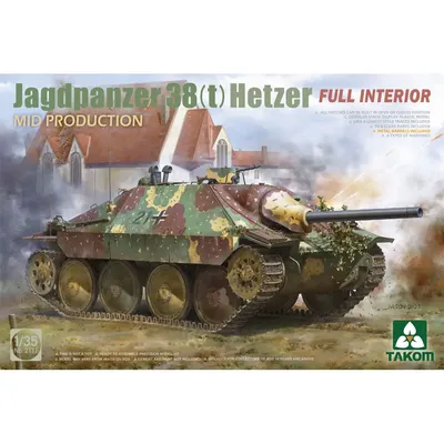 TAKOM 2171 1/35 Jagdpanzer 38(t) Hetzer mit vollständiger Innenraum-Mittelproduktion Image