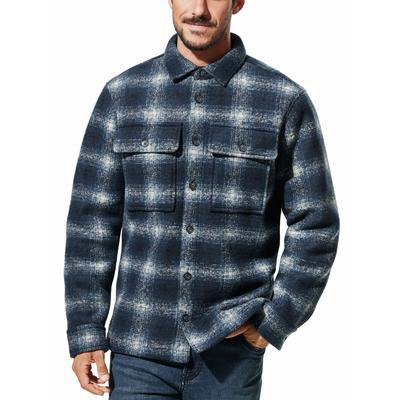 Walbusch Herren Hemd-Jacke Everest Beige kariert Image