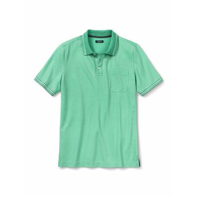 Walbusch Herren Comfort-Flex Polo Gruen gestreift Image