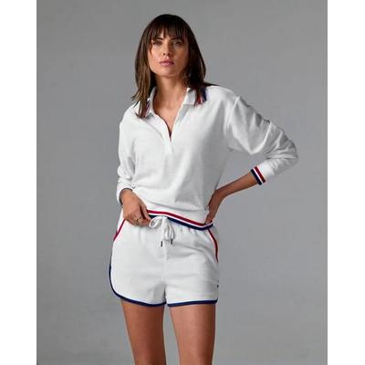 Boston Proper - Striped Border Sport Set White - 2XS