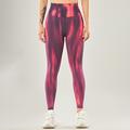 Per donna Pantaloni da yoga Leggings da yoga Fascia Elastica Rete Sollevamento glutei Controllo addominale Pilates Allenamento in Palestra Allenamento Pantaloni Tinta a nodi Rosso Blu Reale Blu
