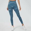 Per donna Pantaloni da yoga Leggings da yoga Fascia Elastica Sollevamento glutei Controllo addominale Pilates Allenamento in Palestra Allenamento Pantaloni Tinta a nodi Giallo Rosso Blu Autunno Gli