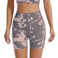 Per donna Shorts da yoga Fascia Elastica Controllo addominale Sollevamento glutei Leggero Vita Alta Yoga Allenamento in Palestra Pilates Pantaloncini Mimetico Nero / Bianco Rosa NeroGrigio Gli sport