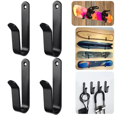 2/4 Pcs Snowboard Wall Rack Snowboard Display Wall Mount Snowboard Storage Display Rack Home and