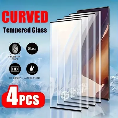4Pcs HD Tempered Glass for Samsung Galaxy S25 S24 Ultra S22 S23 S21 Plus Screen Protector For