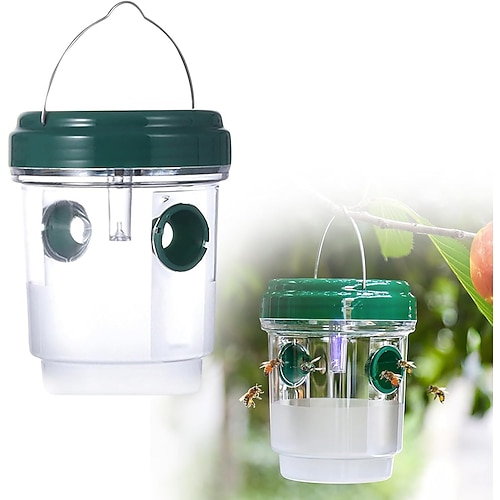 Trappole per vespe da appendere all'esterno, trappola solare per api da esterno, trappole per calabroni, acchiappa-vespe da esterno per giardino