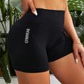 Per donna Shorts da yoga Fascia Elastica Leggero Vita Alta Yoga Allenamento in Palestra Pilates Pantaloncini Grigio scuro Rosso marrone Nero Gli sport Abbigliamento sportivo Elasticizzato Taglia