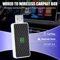 Modello universale adattatore Carplay wireless 2 in 1, adatto per Apple IOS Android auto smart USB