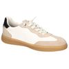 Slip-On Sneaker MUSTANG SHOES, Herren, Gr. 42, beige (sanftes weiß, beige), Lederimitat, kontrastfarbene Details, casual, Schuhe, Slipper, Freizeitschuh im Retro-Look