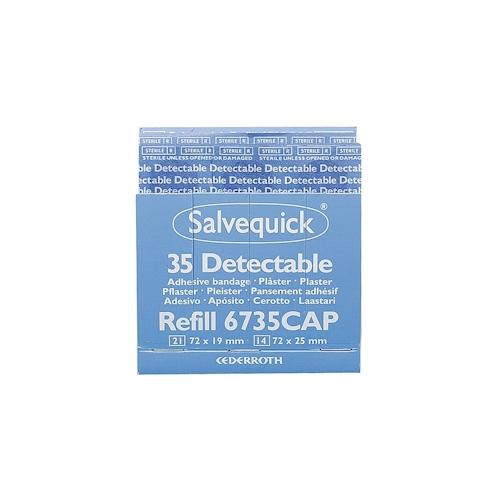 Pflaster-Strips Salvequick detectable Refill 6735 VE=6x35 Stück