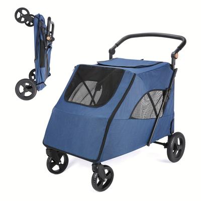 TEMU Dog For - Up To 120 Lbs Pet Wagon , & Leash The 360- Rotating You To Easily On Image