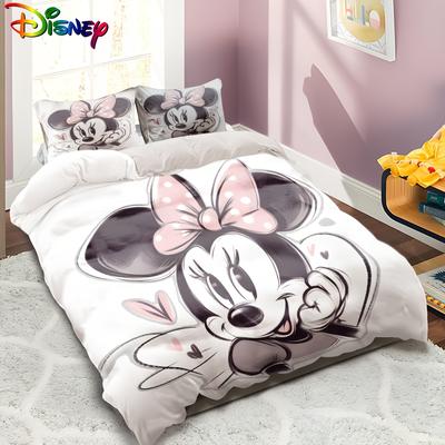 TEMU ( 3pcs Mouse Bedding Set Cartoon Includes 1 Duvet Cover And 2 Pillowcases Super For Bedroom Gift For Family All Home Decor Single Double Multi Size Image