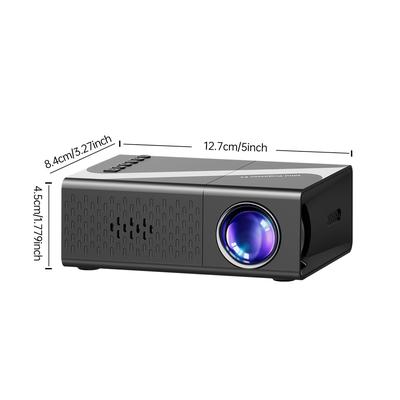 TEMU This Video Projector Supports 1080p And Can Enhance Your Movie, Tv, And Gaming Experience, Suitable For Outdoor, Living Room, Office, Home Theater, And More. Image